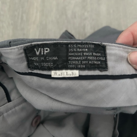 Men’s Grey Dress Pants Size 32x30 - Picture 2 of 4